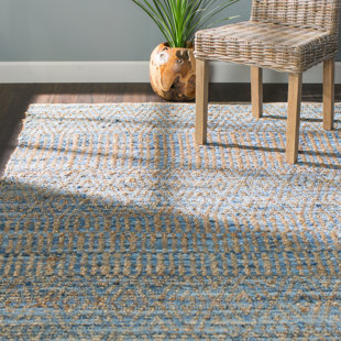 Nautical Area Rugs You Ll Love Wayfair Bernd Hand Knotted Natural Blue Area Rug