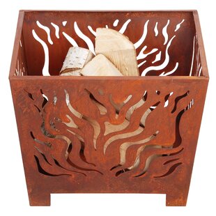 Hoye Laser Cut Steel Wood Burning Fire Pit By Millwood Pines
