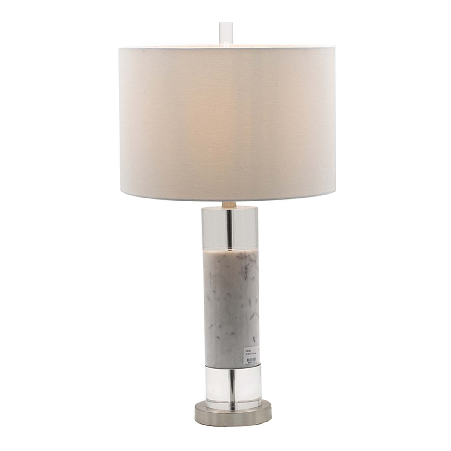 Everly Quinn Correa Marble Table Lamp 