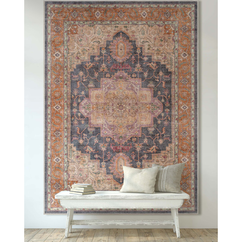 Kehr Paris Vintage Oriental Persian Multi-Color Flat-Weave Rug Rug Size: Rectangle 9'10" x 13'
