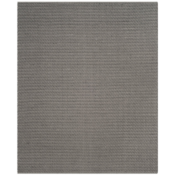 Jodi Handwoven Flatweave Cotton Ivory Black Area Rug