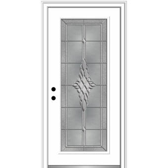 Verona Home Design Grace Fiberglass Prehung Front Entry Door Wayfair