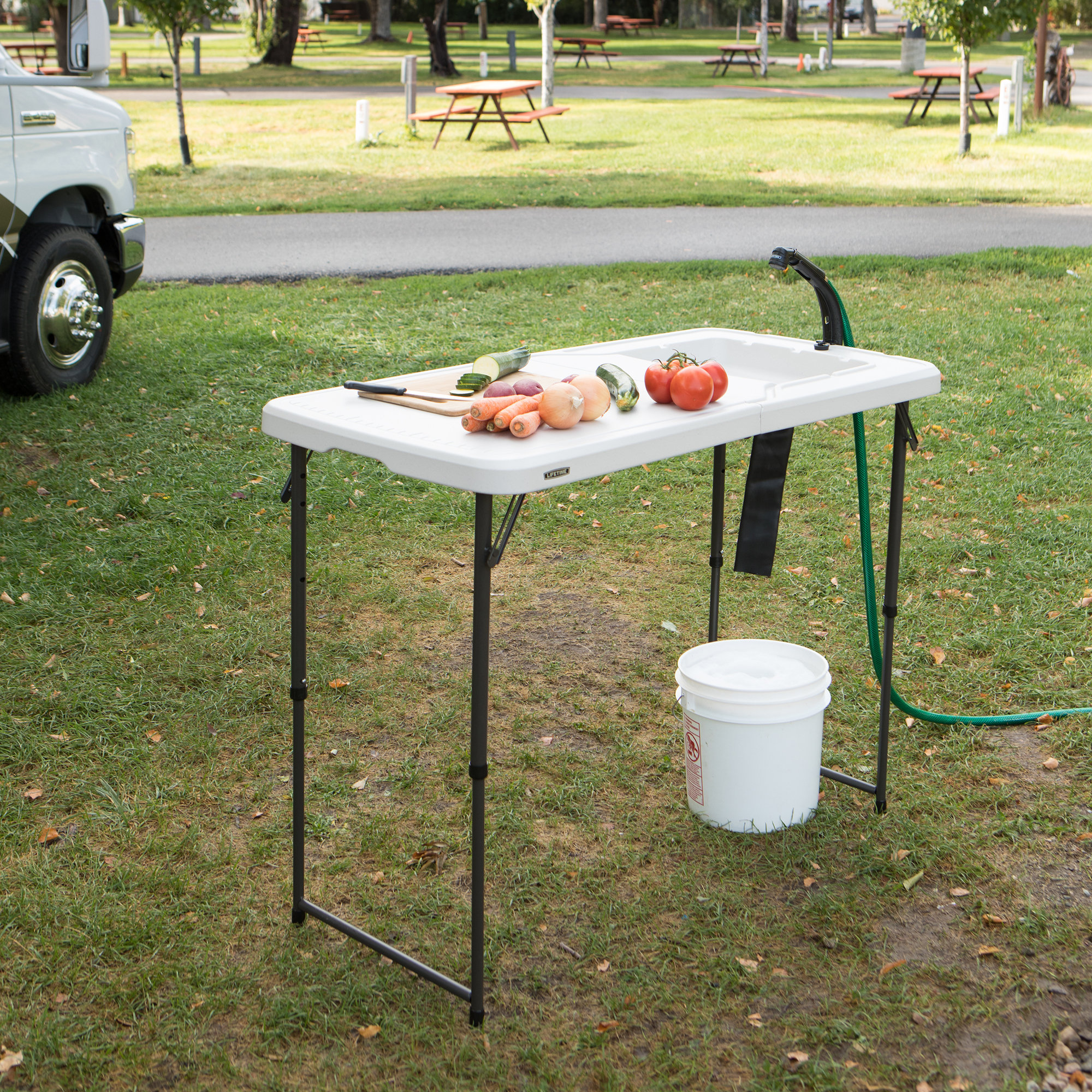 Lifetime Plastic Resin Camping Table Reviews Wayfair