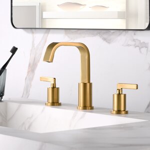 Luxier Widespread Faucet 2-handle Bathroom Faucet with Drain Assembly ...
