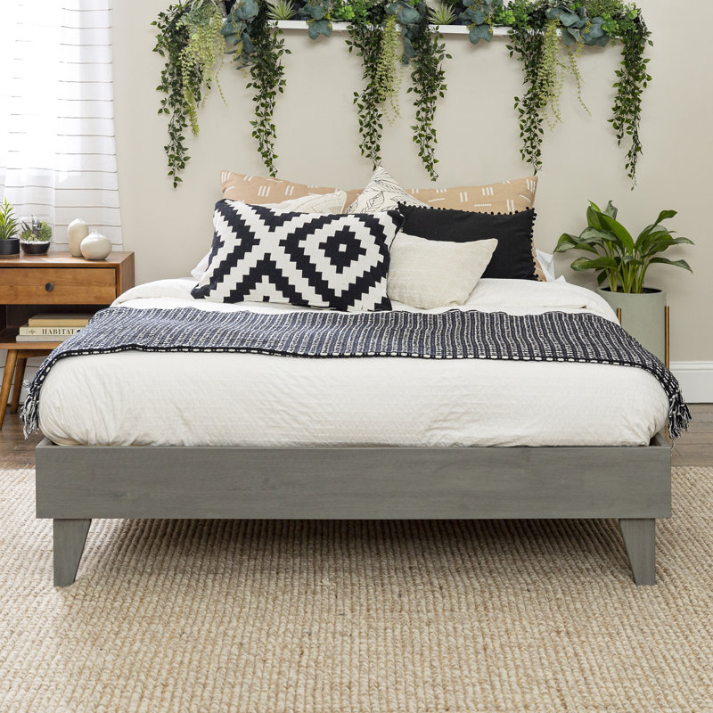 George Oliver Emory Solid Wood Low Profile Platform Bed Reviews Wayfair