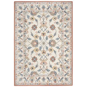 Audwin Hand-Tufted Wool Beige Area Rug