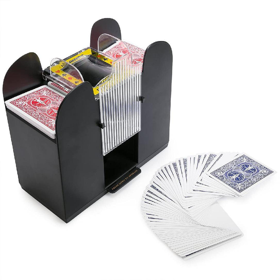 6-Deck Playing Cards Gift Automatic Card Shuffler Machine Shuffling Casino New 
