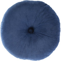 round blue pillows