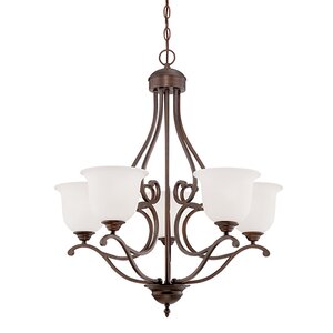 Courtney Lakes 5-Light Shaded Chandelier