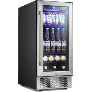 double beverage fridge