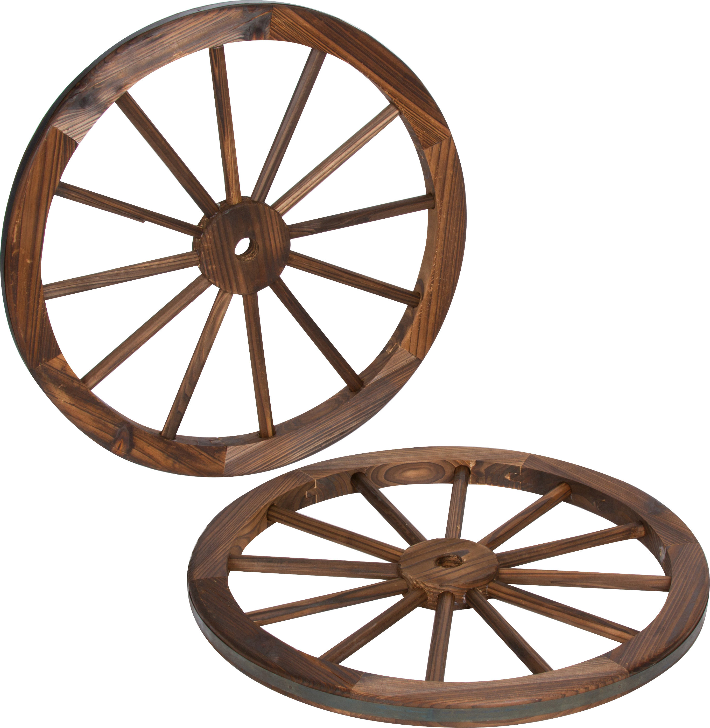 Trademark Innovations Decorative Vintage Garden Wagon Wheel 2