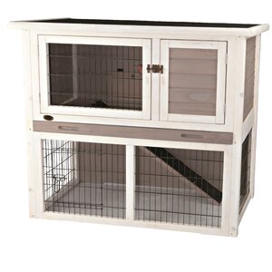 Small Animal Hutch with Sloped Roof
