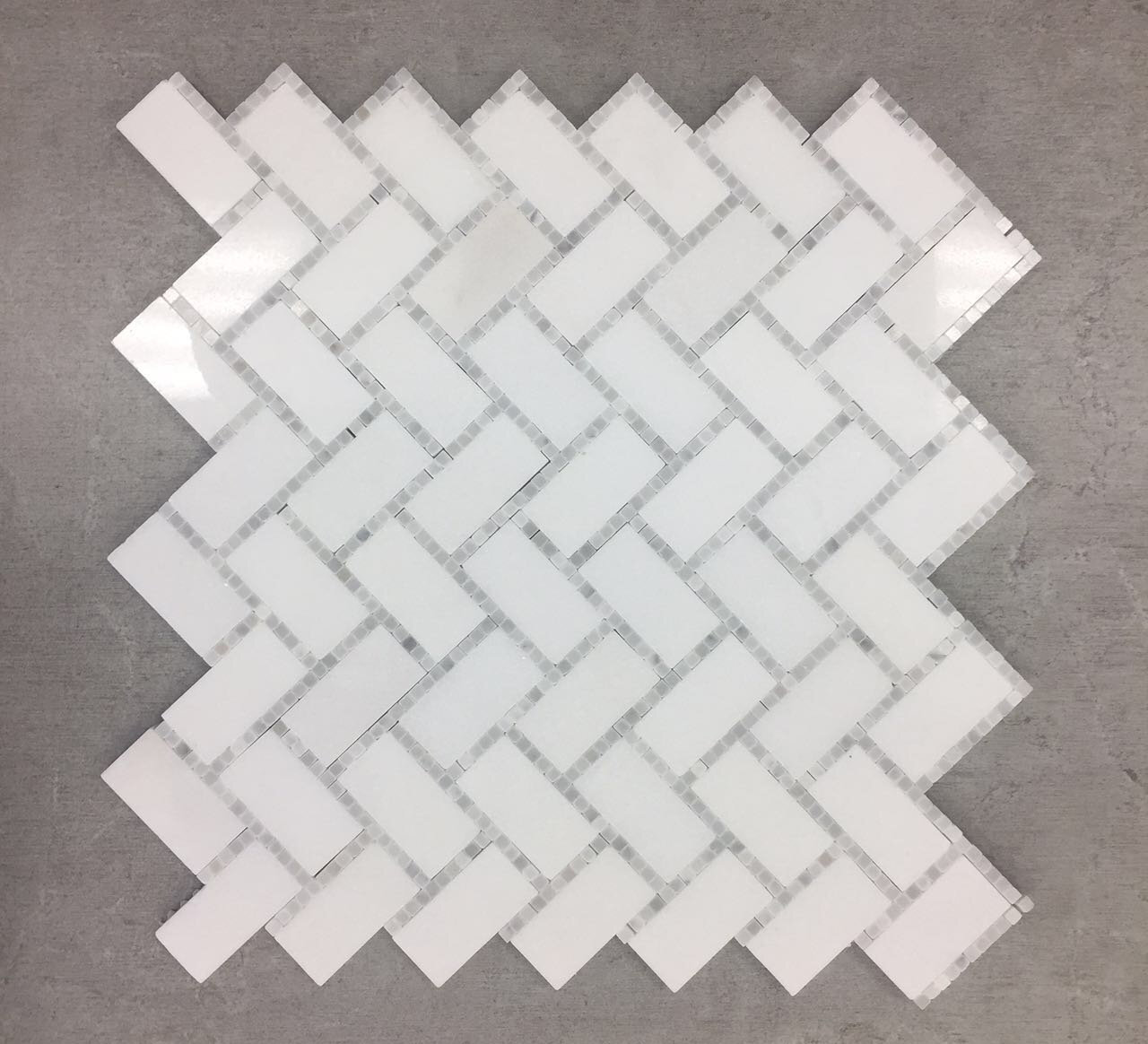 ES Stone Straight Edge Natural Stone Marble Mosaic Sheet Wall Floor Use ...