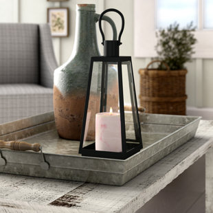 Go to store & view more images Exploration Iron and Glass Lantern by Gracie Oaks
