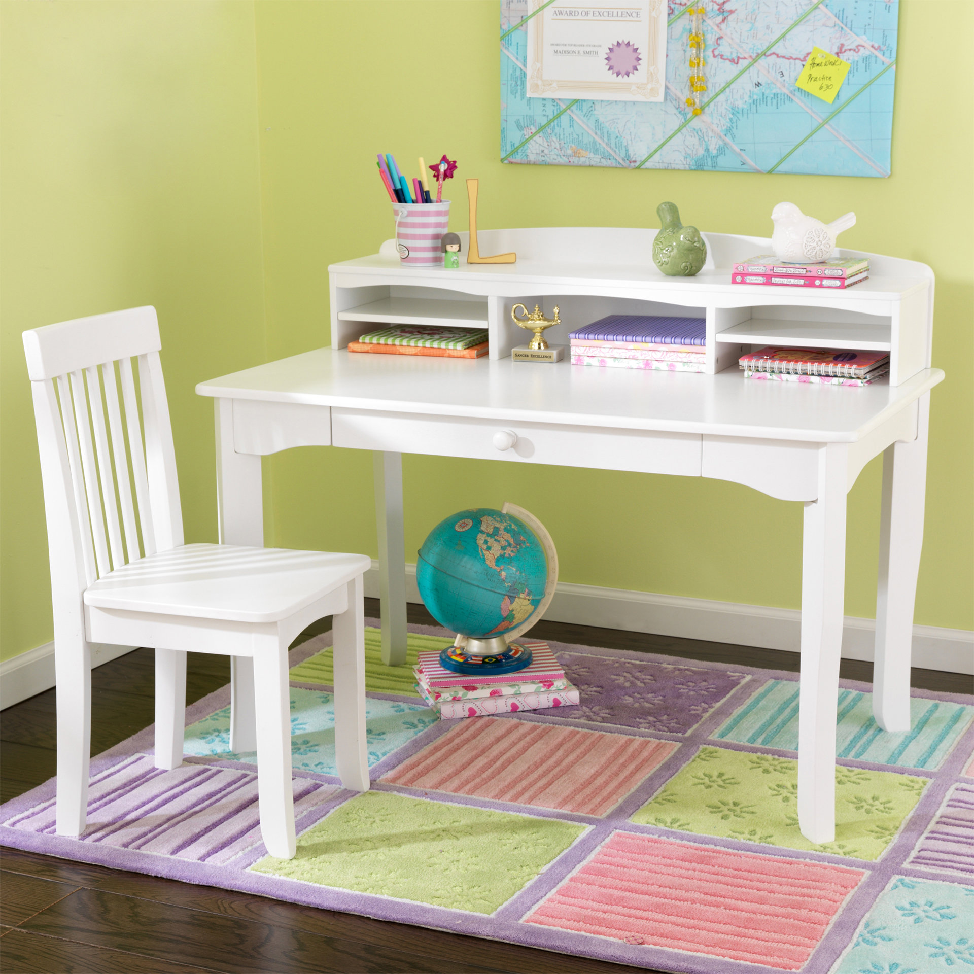 Kidkraft Avalon 42 W 3 Piece Writing Desk Set Reviews Wayfair