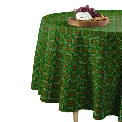 The Holiday Aisle Marshall Christmas Kaleidoscope Round Tablecloth The Holiday Aisle Size 96 W X 96 L Dailymail