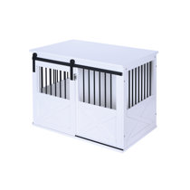 large decorative dog crate