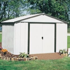 Arlington 10 ft. 3 in. W x 7 ft. 11 in. D Metal Storage Shed