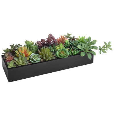 3" Artificial Succulent Plant In Planter