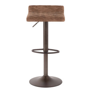 Go to store & view more images Wade Logan Morgana Adjustable Height Swivel Bar Stool