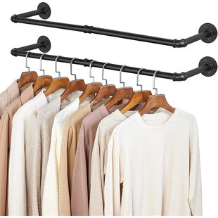 Wayfair | Wall Mounted Clothes Racks You'll Love in 2022