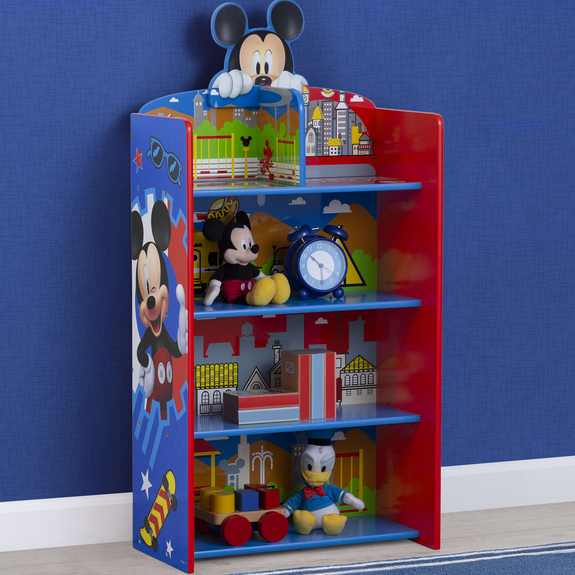 Details about   Delta Children Disney® Minnie Mouse Wooden Playhouse 4-Shelf Bookcase in Pink 