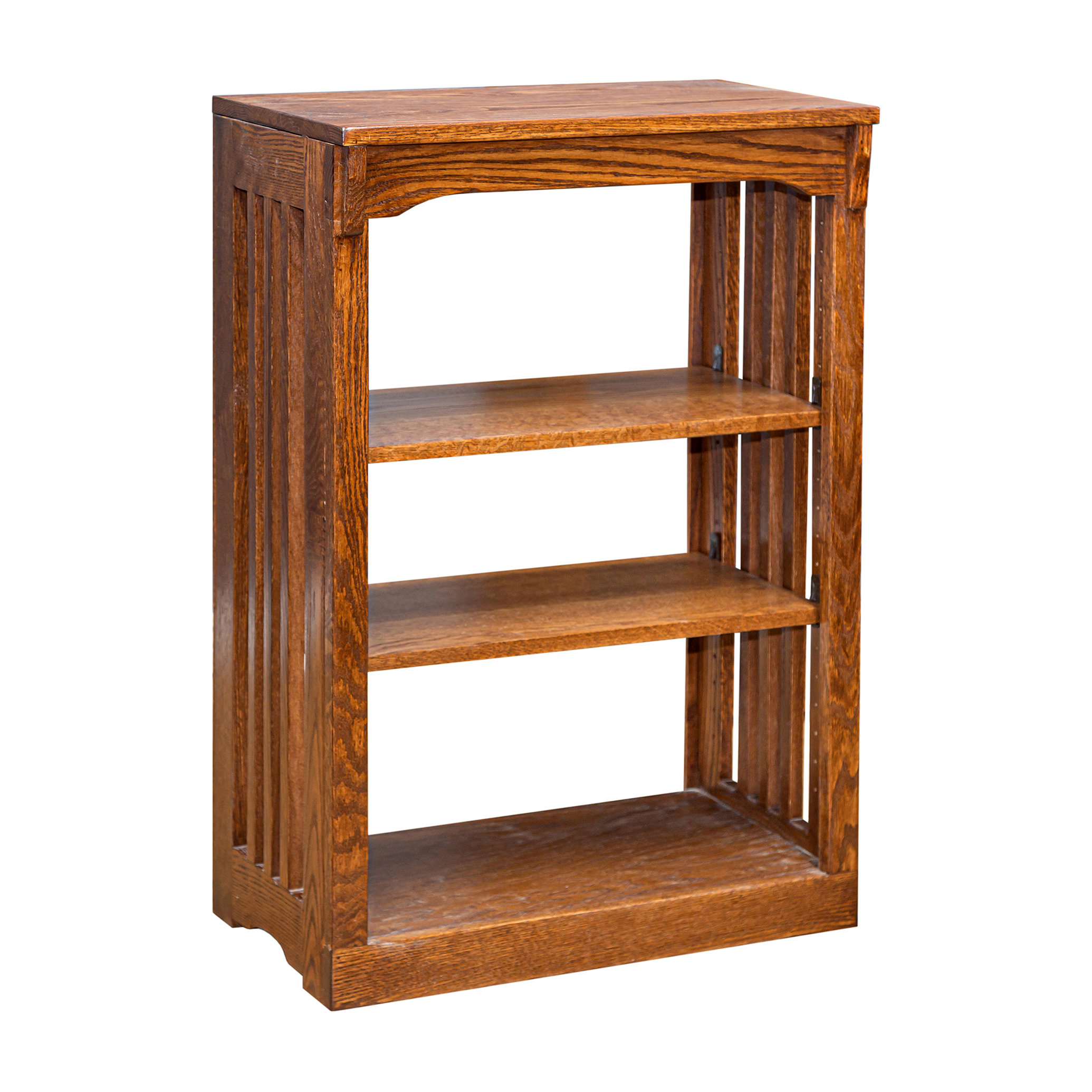 Home Office Furniture Light Oak PJ Wood Classic 4Tier Bookshelf
