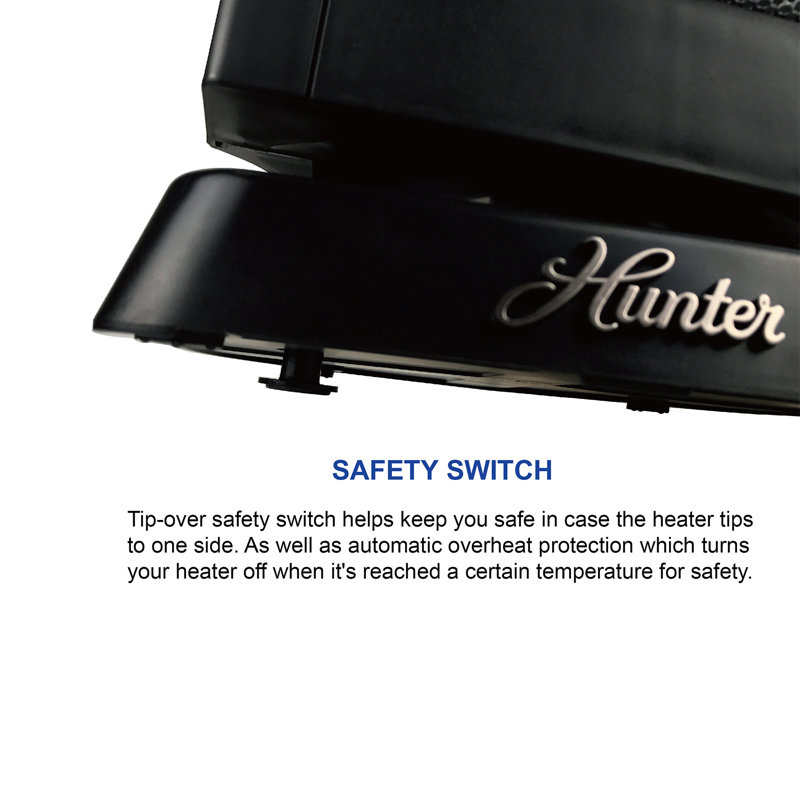Hunter 22 in Digital Ceramic Portable Tower Heater with Remote Control