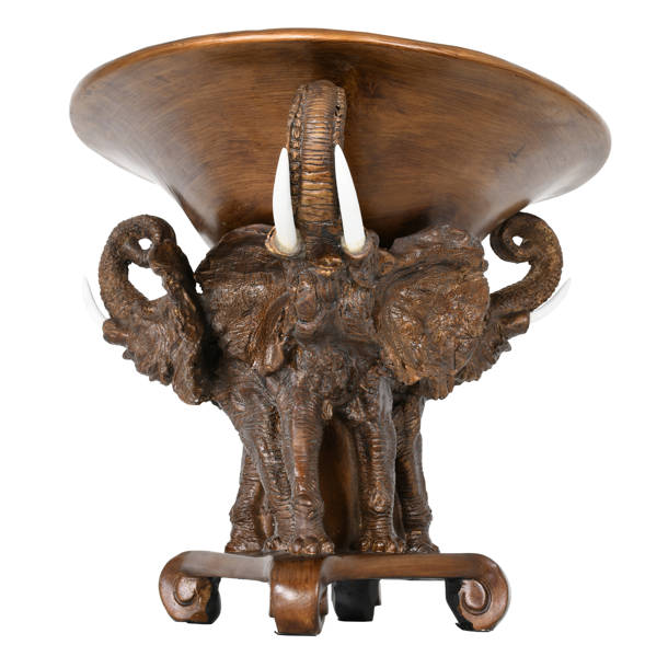 Design Toscano British Colonial Elephant Tusk Trophy Sculpture ...