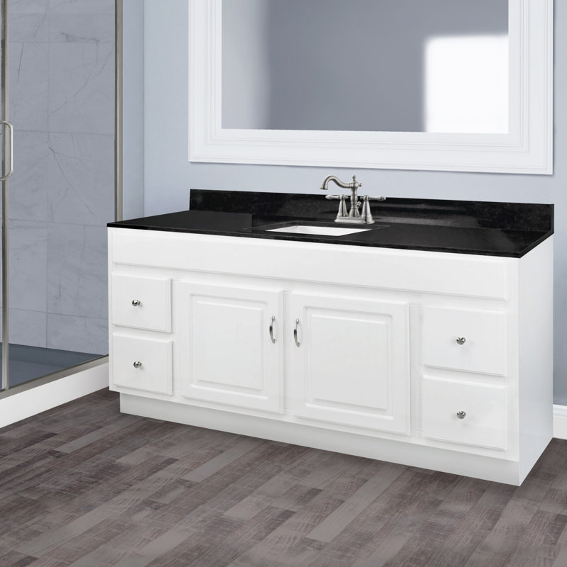 Winston Porter Searle 60 Double Bathroom Vanity Base Only In White Wayfair