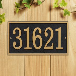 9x Modern Door Number Room Plate Address Office Home House Number 1-9 Sign