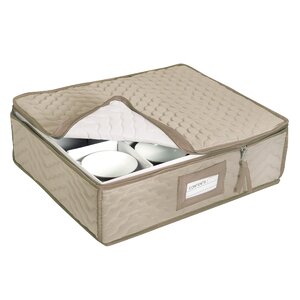 Microfiber Deluxe China Storage Cup Chest