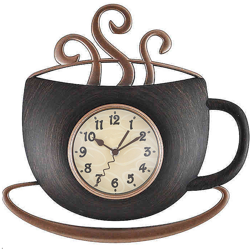 Winston Porter Hamo Morning Coffee Cup Wall Clock Reviews Wayfair