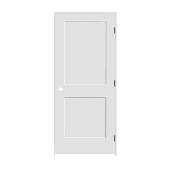Trimlite Paneled Wood Primed Interior Shaker Prehung Standard Door