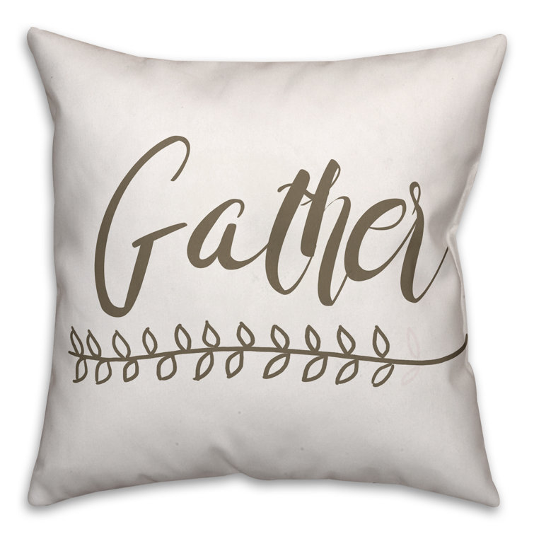 gather throw pillow