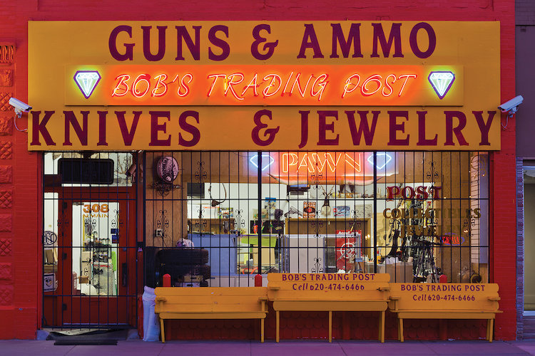 East Urban Home Facade Bob S Trading Post Photographic Print On