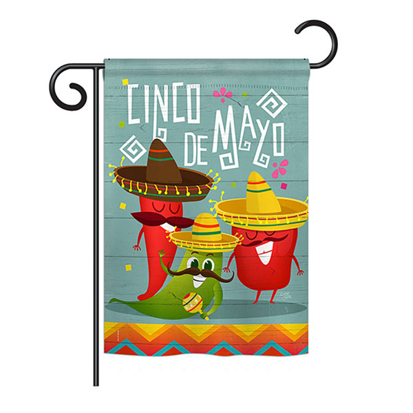 Breeze Decor Chili Pepper Cinco De Mayo Country And Primitive 2 Sided Polyester 19 X 13 In Garden Flag Wayfair