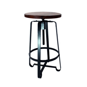 17 Stories Tyrik Adjustable Height Swivel Bar Stool 17 Stories Tyrik Adjustable Height Swivel Bar Stool