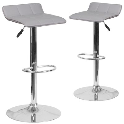 harlow adjustable height swivel bar stool wade logan upholstery