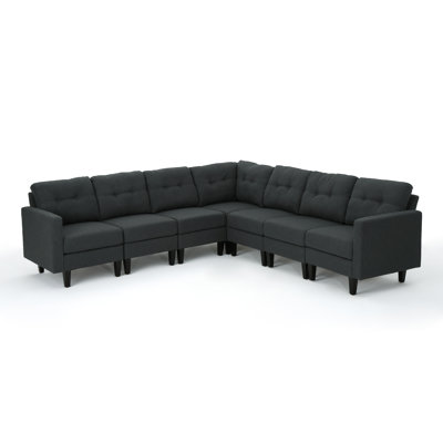 Laguardia Symmetrical Modular Sectional Red Barrel Studio Laguardia Symmetrical Modular Sectional