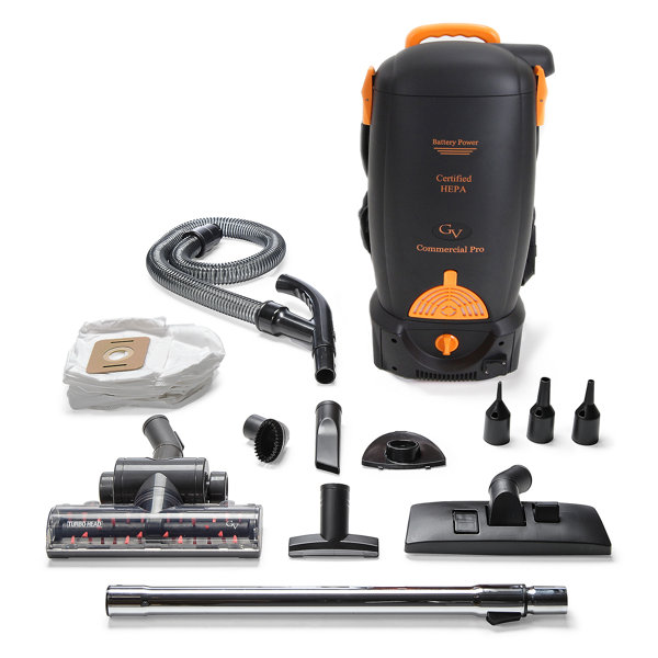 GV 8 Qt. Cordless Battery Powered Powerful HEPA Backpack ...