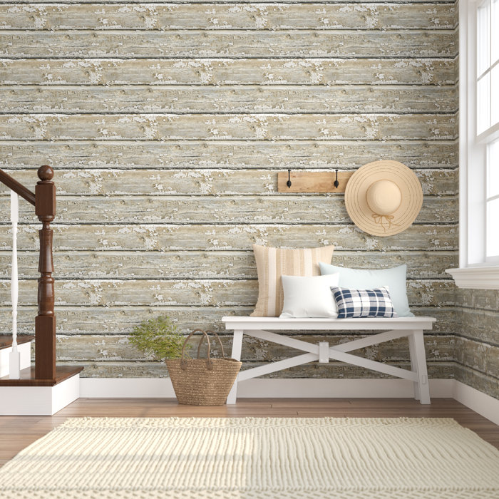 Brown Mushroom Distressed Shiplap Wood Peel Stick Modern