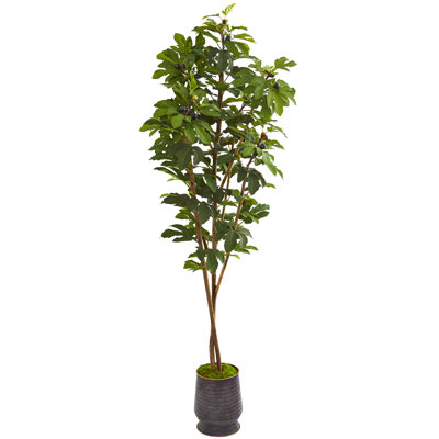 Artificial Fiddle Leaf Fig Tree in Planter