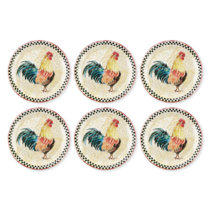 decorative rooster plates