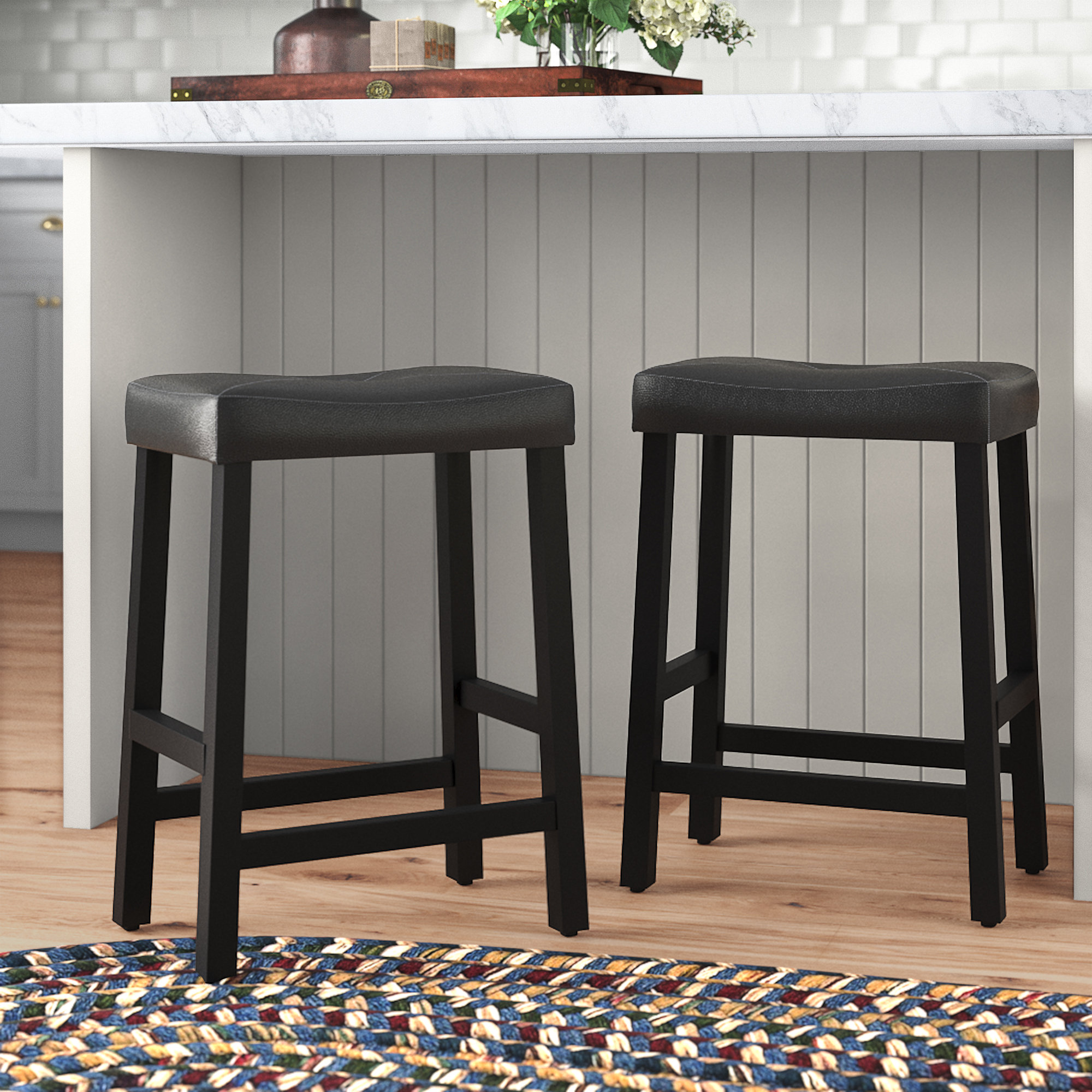 Narrow Three Posts Counter Height Bar Stools Youll Love In 2021