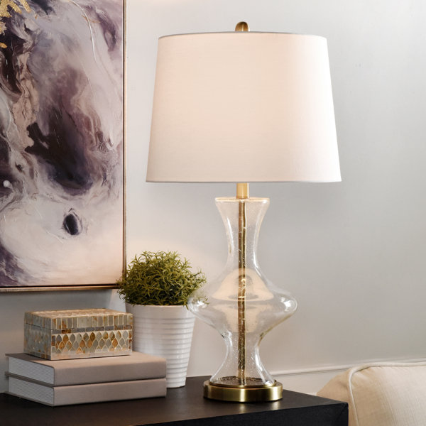 cara faceted mirror table lamp