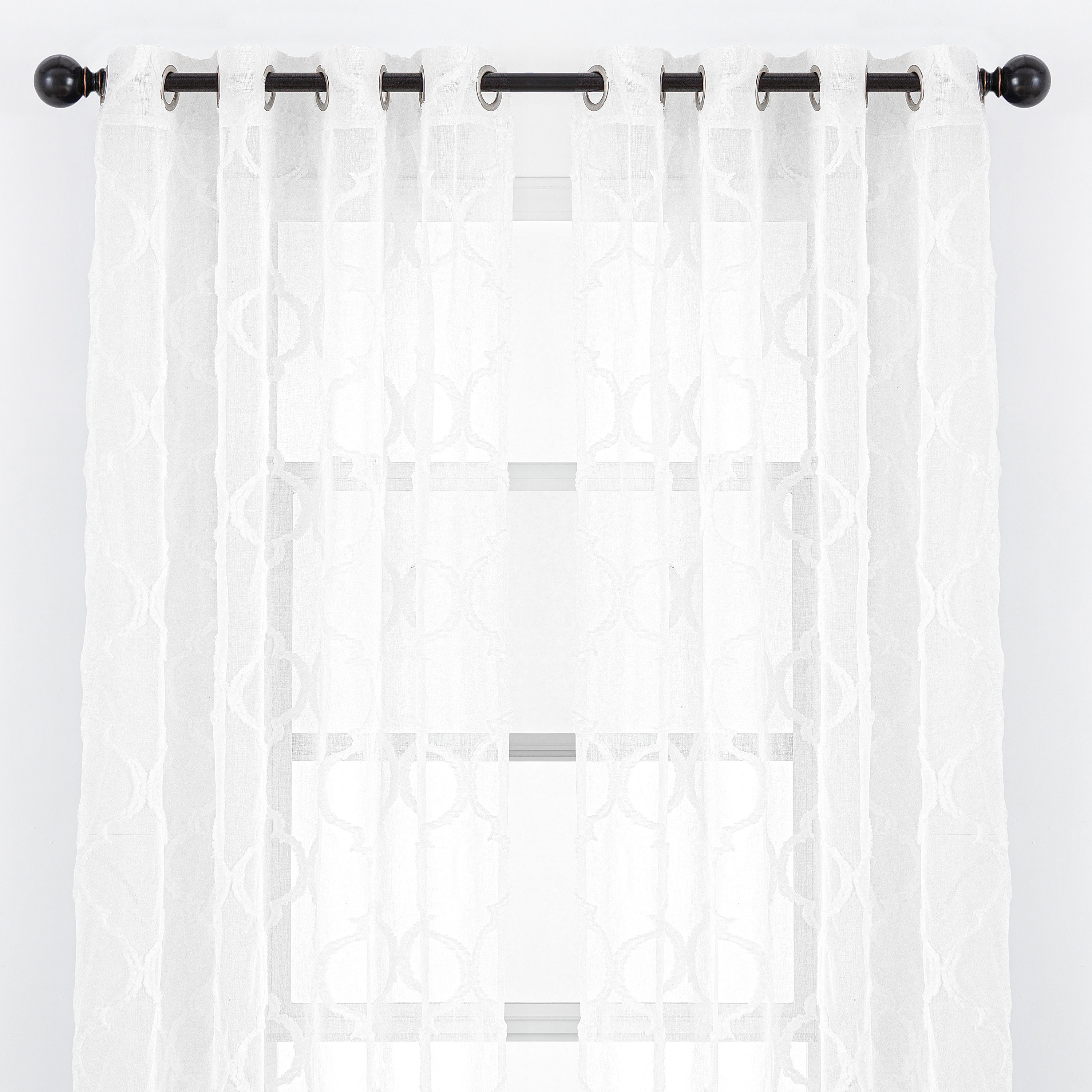 Red Barrel Studio Ashat Solid Sheer Grommet Curtain Panels Reviews Wayfair