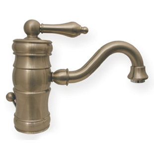 Antique Br Single Handle Bathroom Sink Faucets You Ll Love Wayfair Quickview 2 Whitehaus Collection Vintage Iii Single Hole Elevated Bathroom Faucet With