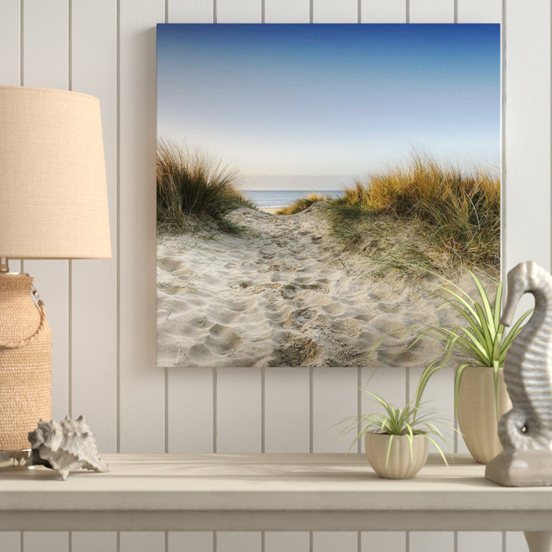 East Urban Home Leinwandbild Weg Zum Strand Durch Sanddunen Bewertungen Wayfair De