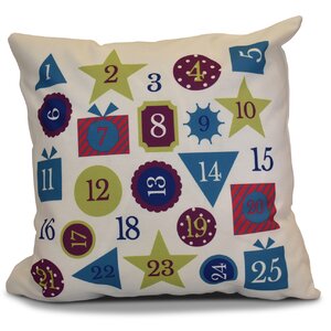 Advent Calendar Throw Pillow